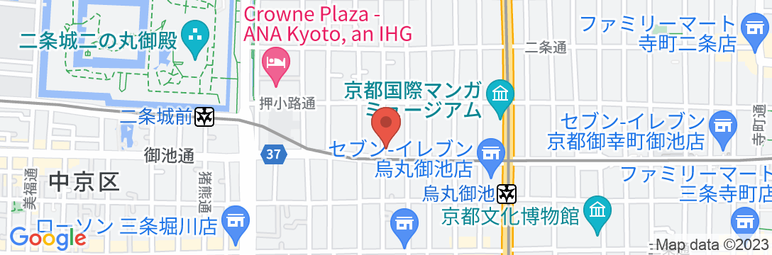 ホテルシャトレーイン京都の地図