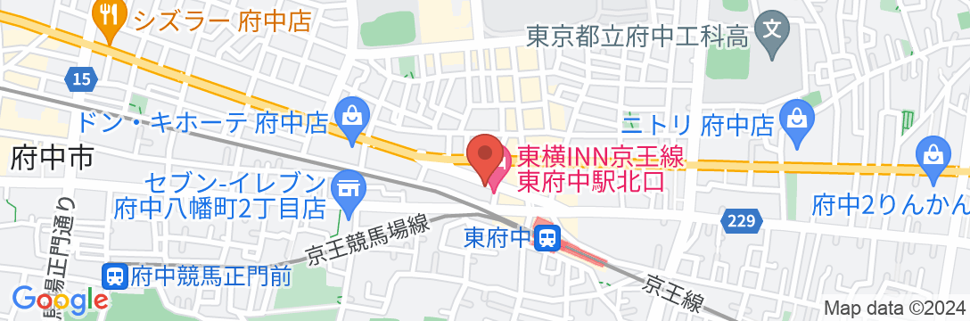 東横INN京王線東府中駅北口の地図