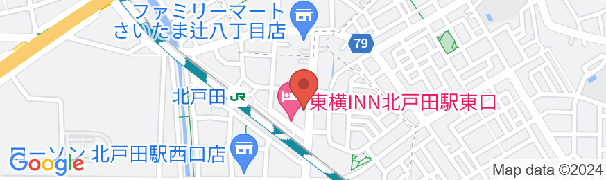 東横INN北戸田駅東口の地図