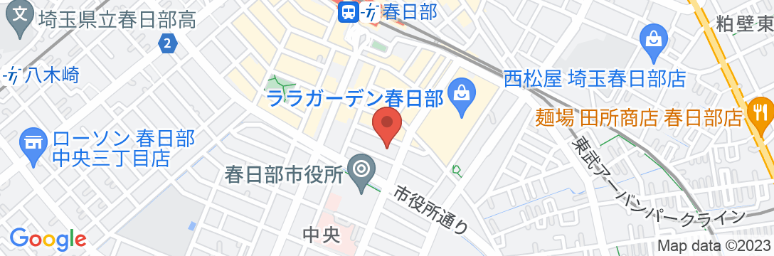 東横INN春日部駅西口の地図