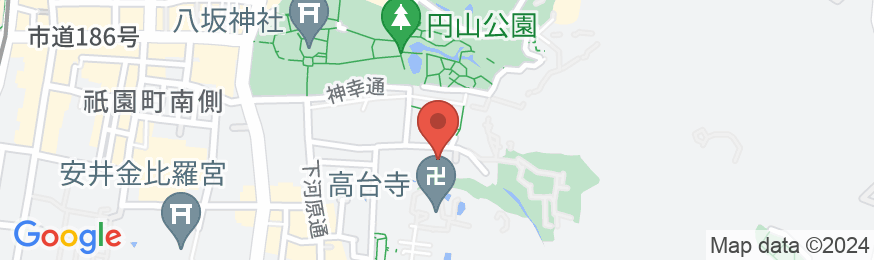 Hotel 侑楽 京八坂の地図