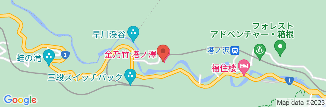 金乃竹 塔ノ澤の地図