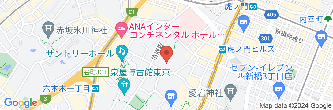 The Okura Tokyoの地図