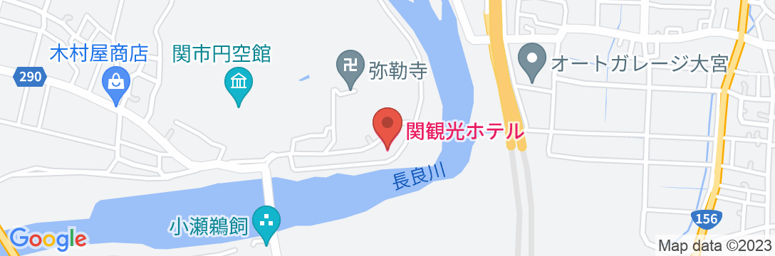 関観光ホテルの地図