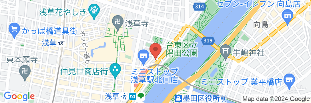 MIMARU SUITES 東京浅草の地図