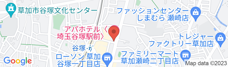 アパホテル〈埼玉谷塚駅前〉の地図
