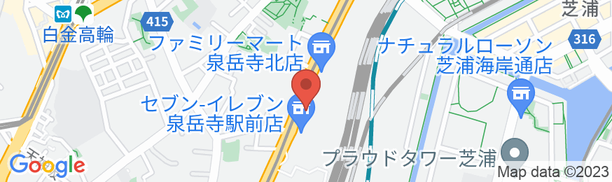 スマイルホテル品川泉岳寺駅前の地図