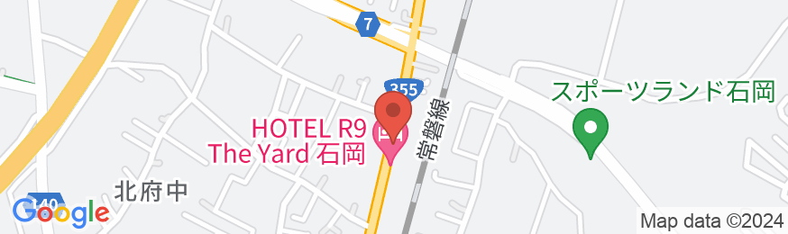 HOTEL R9 The Yard 石岡の地図