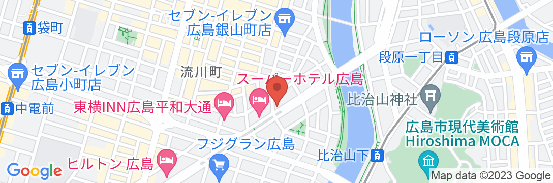 FAV HOTEL 広島平和大通りの地図