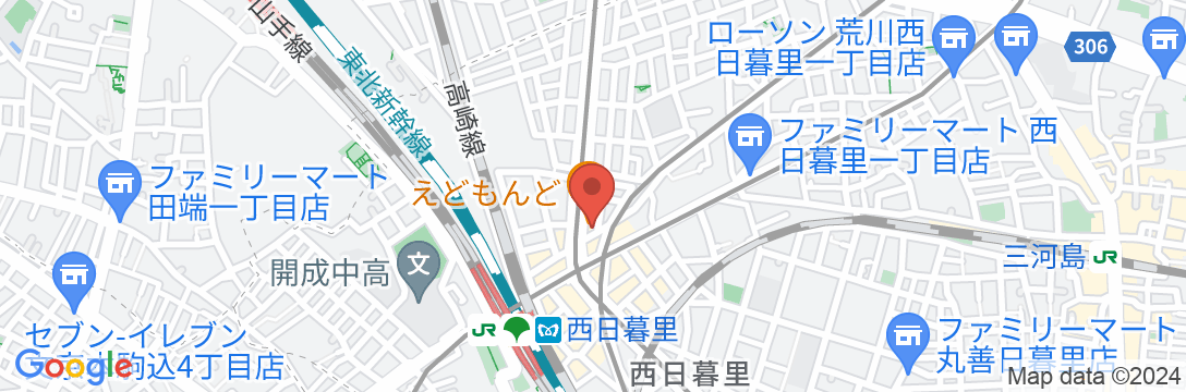 FAV TOKYO 西日暮里の地図