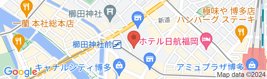 西鉄ホテルクルーム博多祇園 櫛田神社前の地図