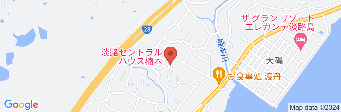 Awaji Central House in Kusumoto<淡路島>の地図