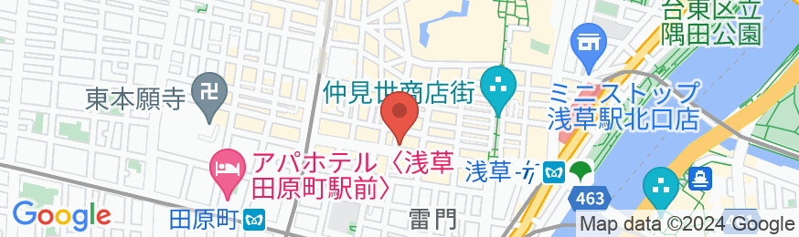 浅草セントラルホテルの地図