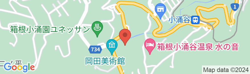 箱根ホテル小涌園の地図