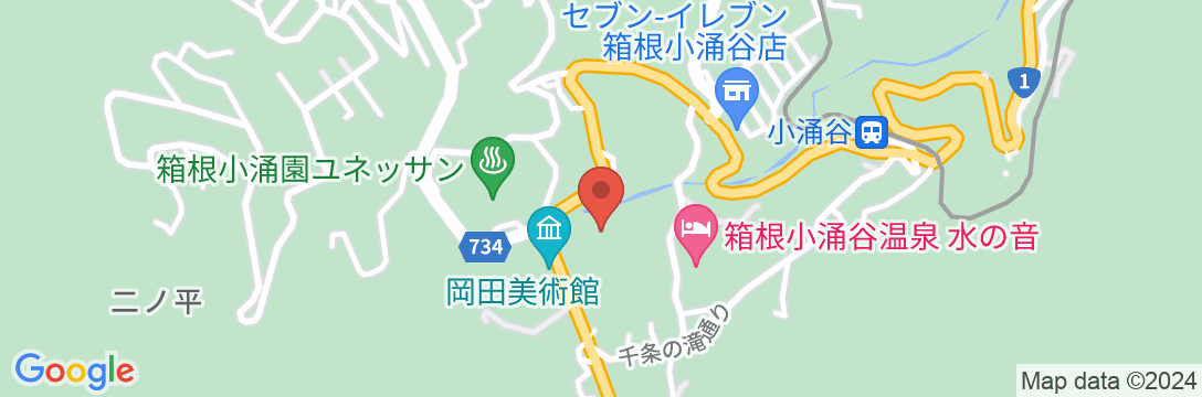 箱根ホテル小涌園の地図