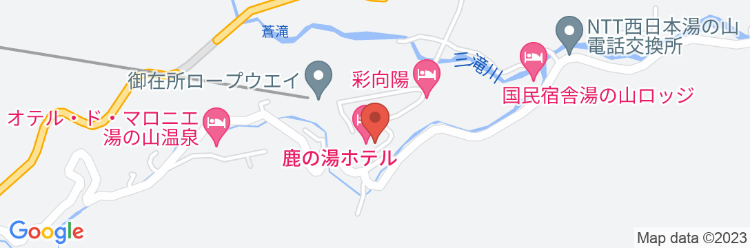 湯の山温泉 三慶園の地図