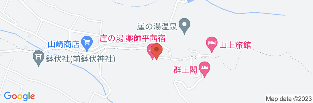 薬師平 茜宿(薬師平ホテル)の地図