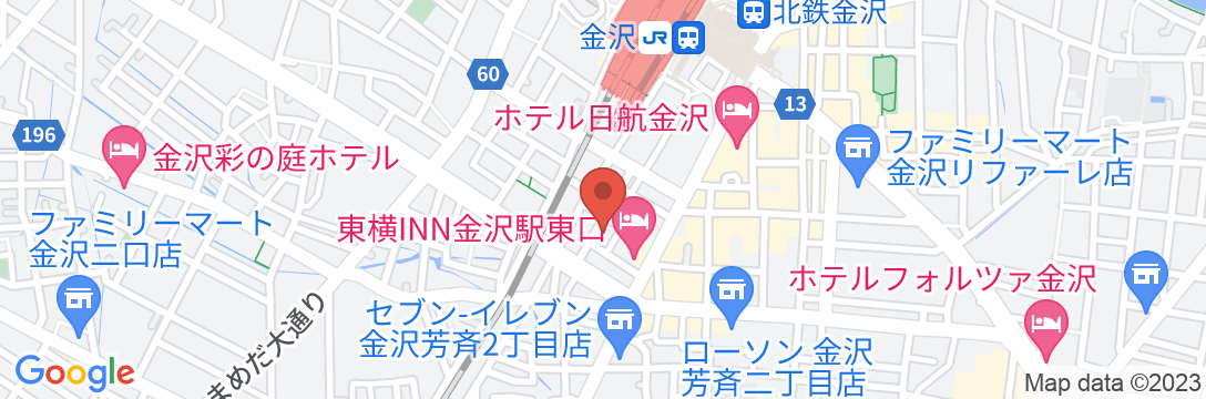 Tabist ビジネスホテルRサイド 金沢の地図