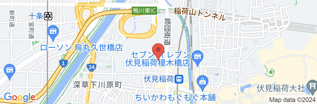 INARIYA in FUSHIMI NO.1 (伏見 稲荷/民泊【Vacation STAY提供】の地図