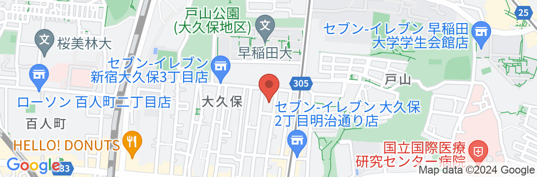 F3★新宿大久保/民泊【Vacation STAY提供】の地図