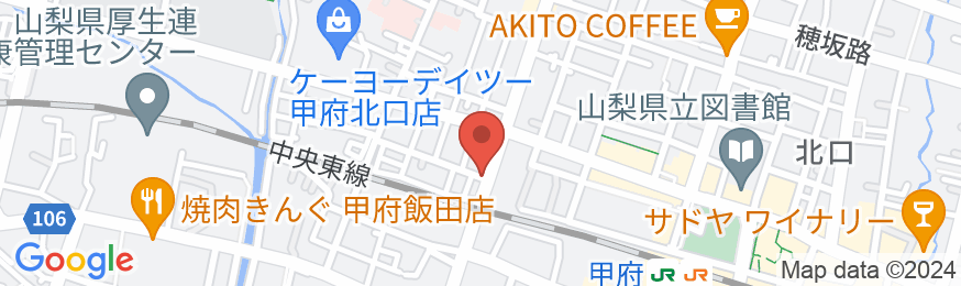 甲府プリンスホテル 朝日館の地図