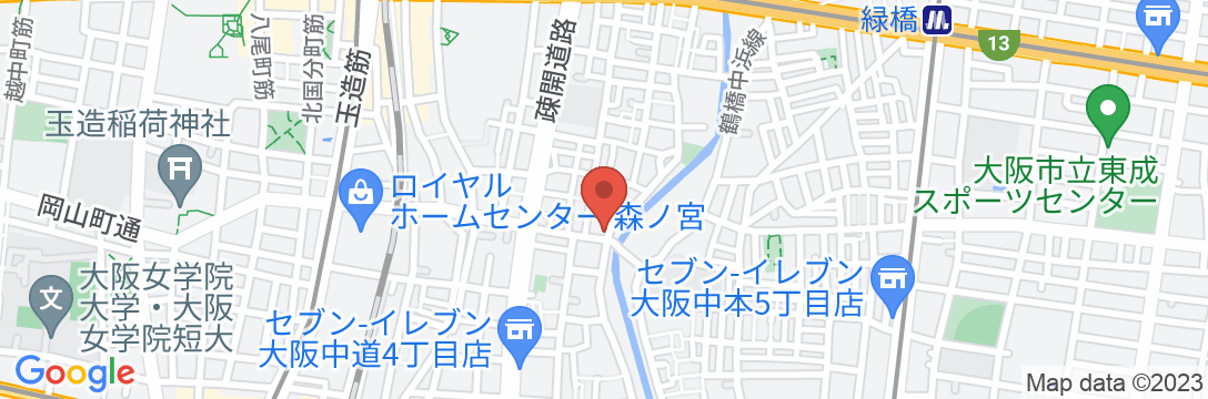 旅タイム・森ノ宮/民泊【Vacation STAY提供】の地図