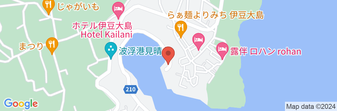 伊豆大島 波浮港。港町の暮らしを体験できる一棟貸し宿。【Vacation STAY提供】の地図