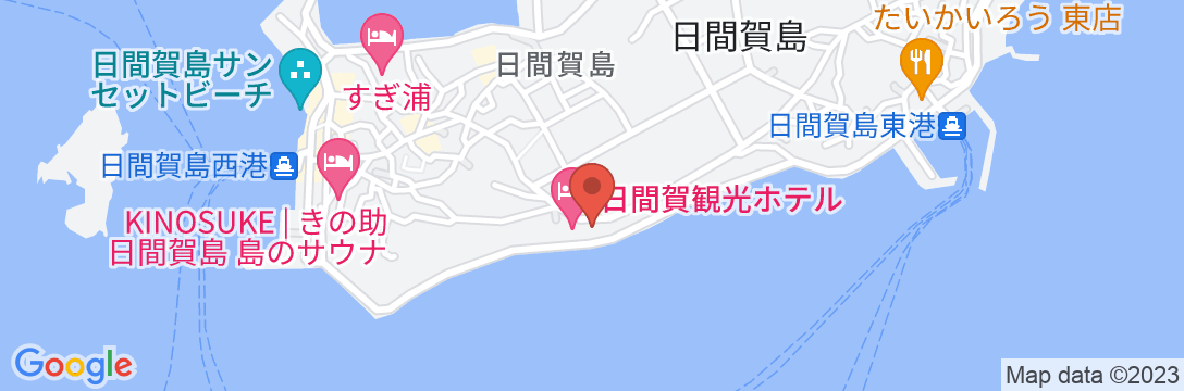 日間賀島 日間賀観光ホテルの地図