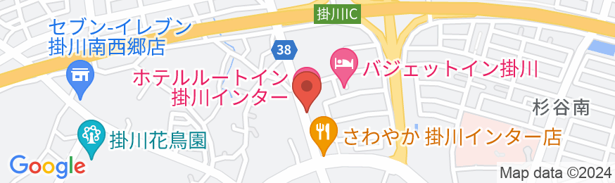 ホテルルートイン掛川インターの地図