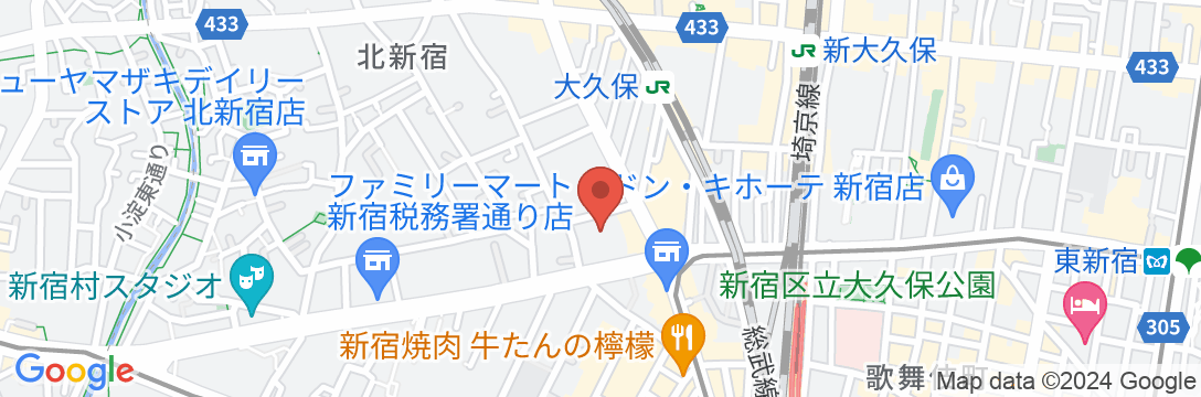 TOKYO STAY Shinjukuの地図
