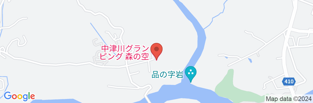 中津川グランピング「森の空」の地図