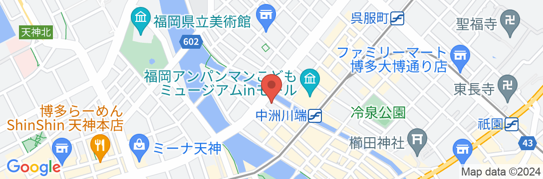 ザ ロイヤルパーク キャンバス 福岡中洲の地図