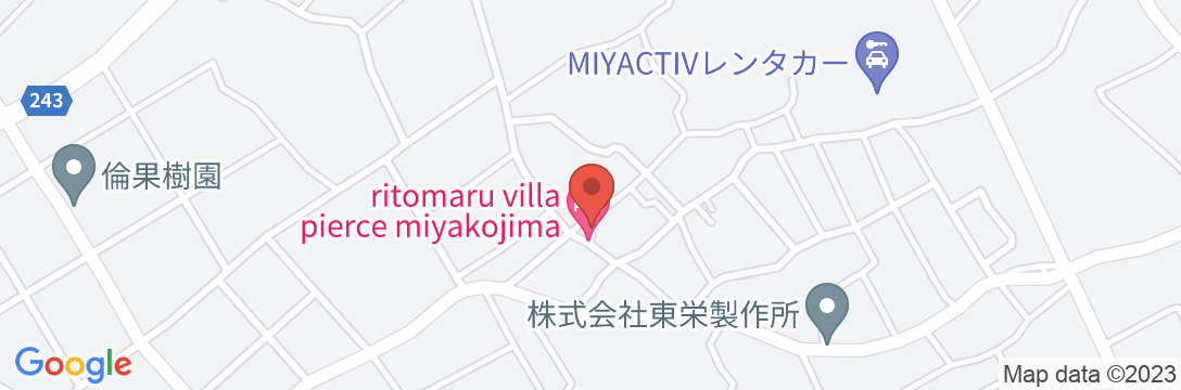 ritomaru villa pierce miyakojima<宮古島>の地図