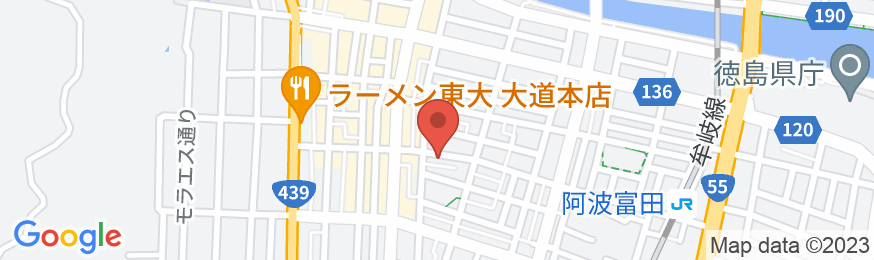ビジネス旅館七歩の地図
