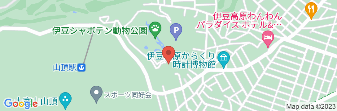 SKY-HILL HOTEL 伊豆高原の地図