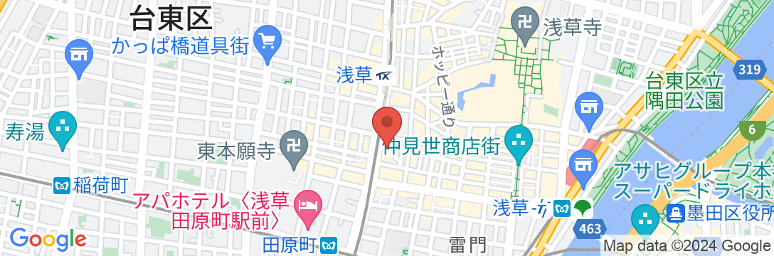 ファーイーストビレッジホテル東京浅草の地図
