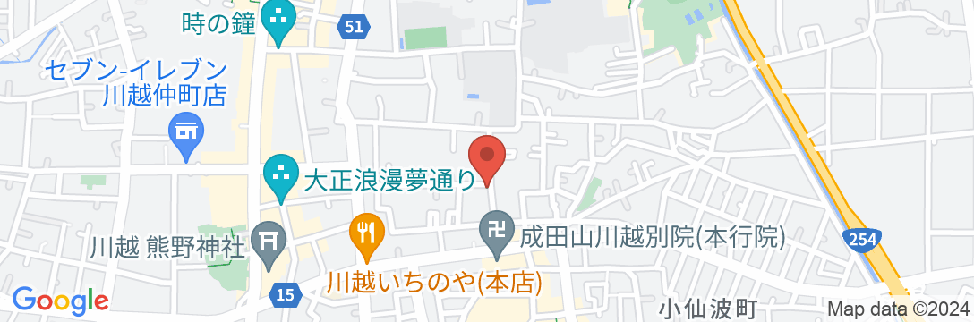 小江戸川越 おもてなしの家の地図
