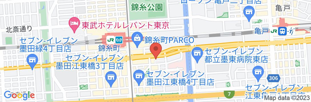 THE skM TOKYO HOTEL&DININGの地図