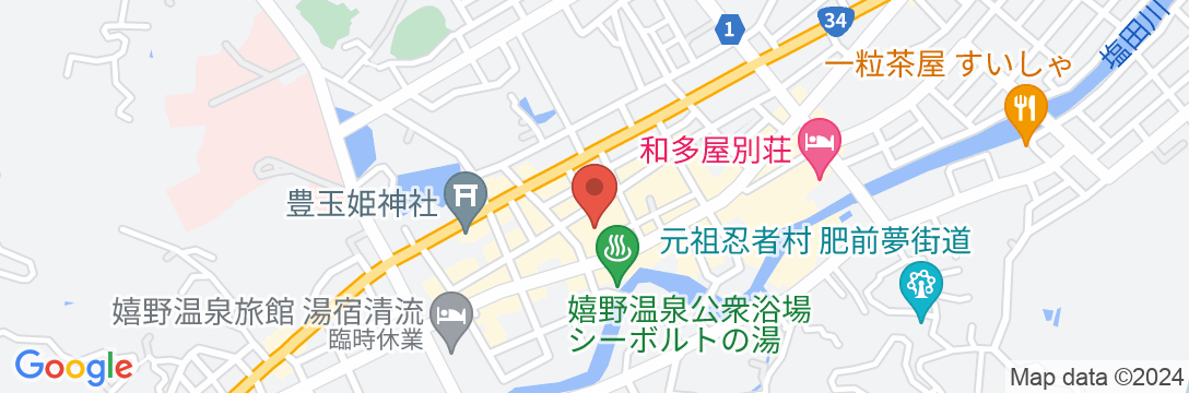 ホテル桜 嬉野の地図