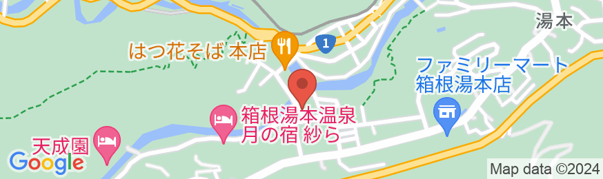 箱根湯本温泉 彌榮館(やえいかん)の地図