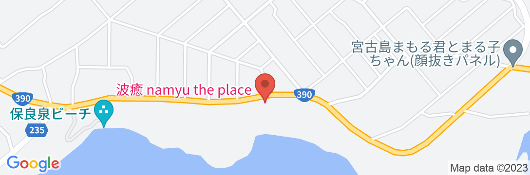波癒 namyu the place<宮古島>の地図