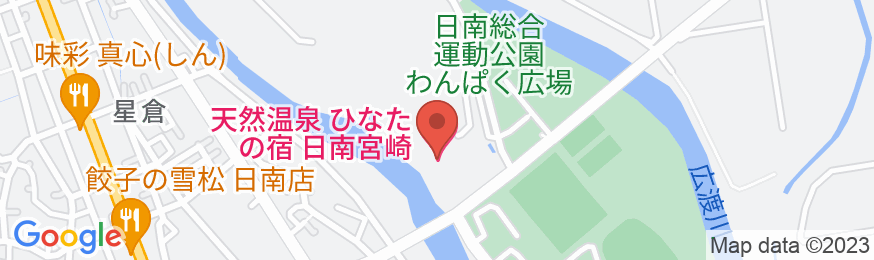 天然温泉ひなたの宿日南宮崎の地図