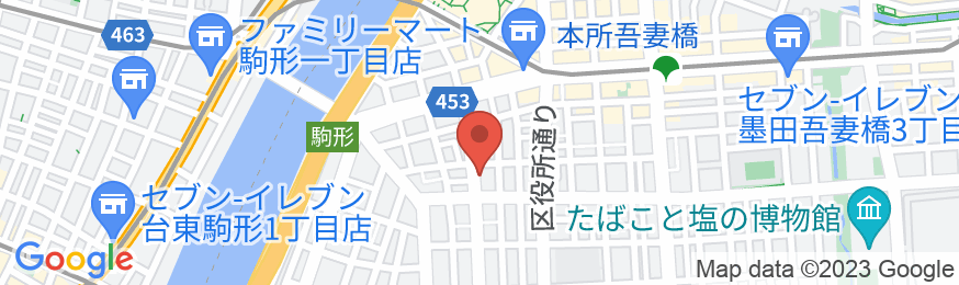 寅ホテル 浅草の地図