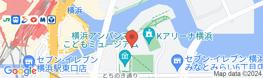 ヒルトン横浜の地図
