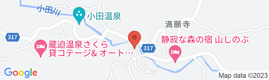 全室離れの温泉宿 久邸(2023年11月22日オープン)の地図