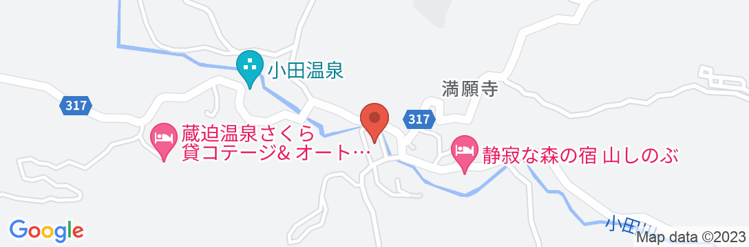 全室離れの温泉宿 久邸(2023年11月22日オープン)の地図