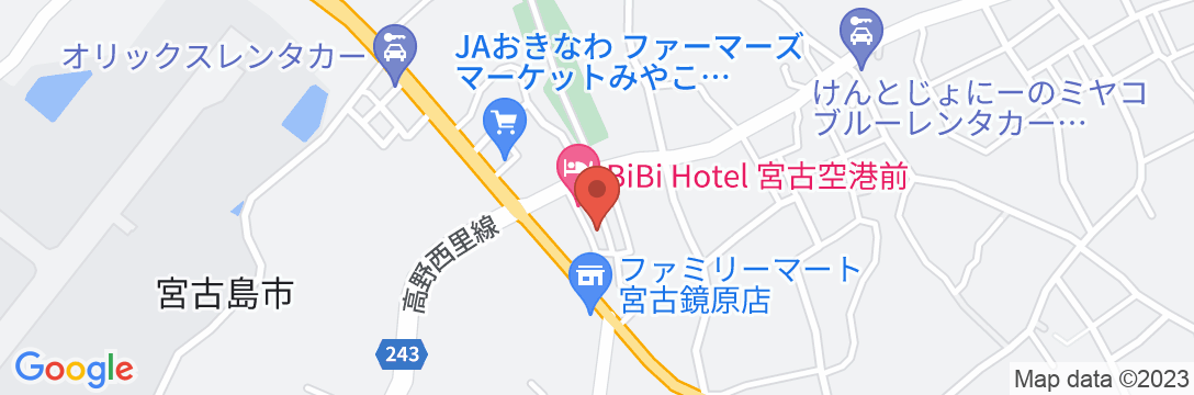 BiBi Hotel 宮古空港前 SouthTower<宮古島>の地図