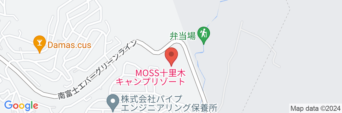 MOSS十里木キャンプリゾートの地図