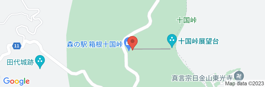 THE GLAMPING 箱根十国峠の地図