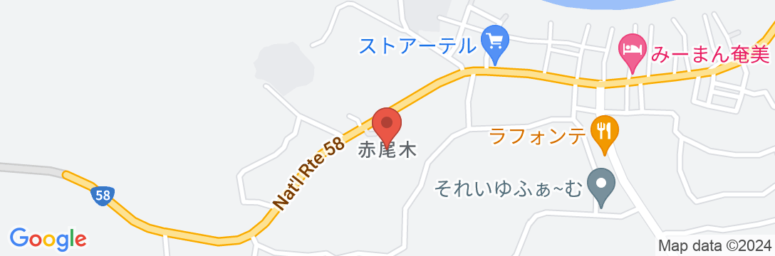 Guest house yamahide<奄美大島>の地図